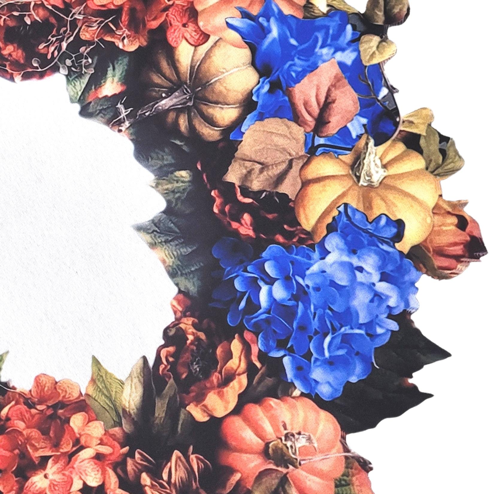 Maison Charlô - Set of 4 Waterproof Placemats Thanksgiving Pumpkin Wreath