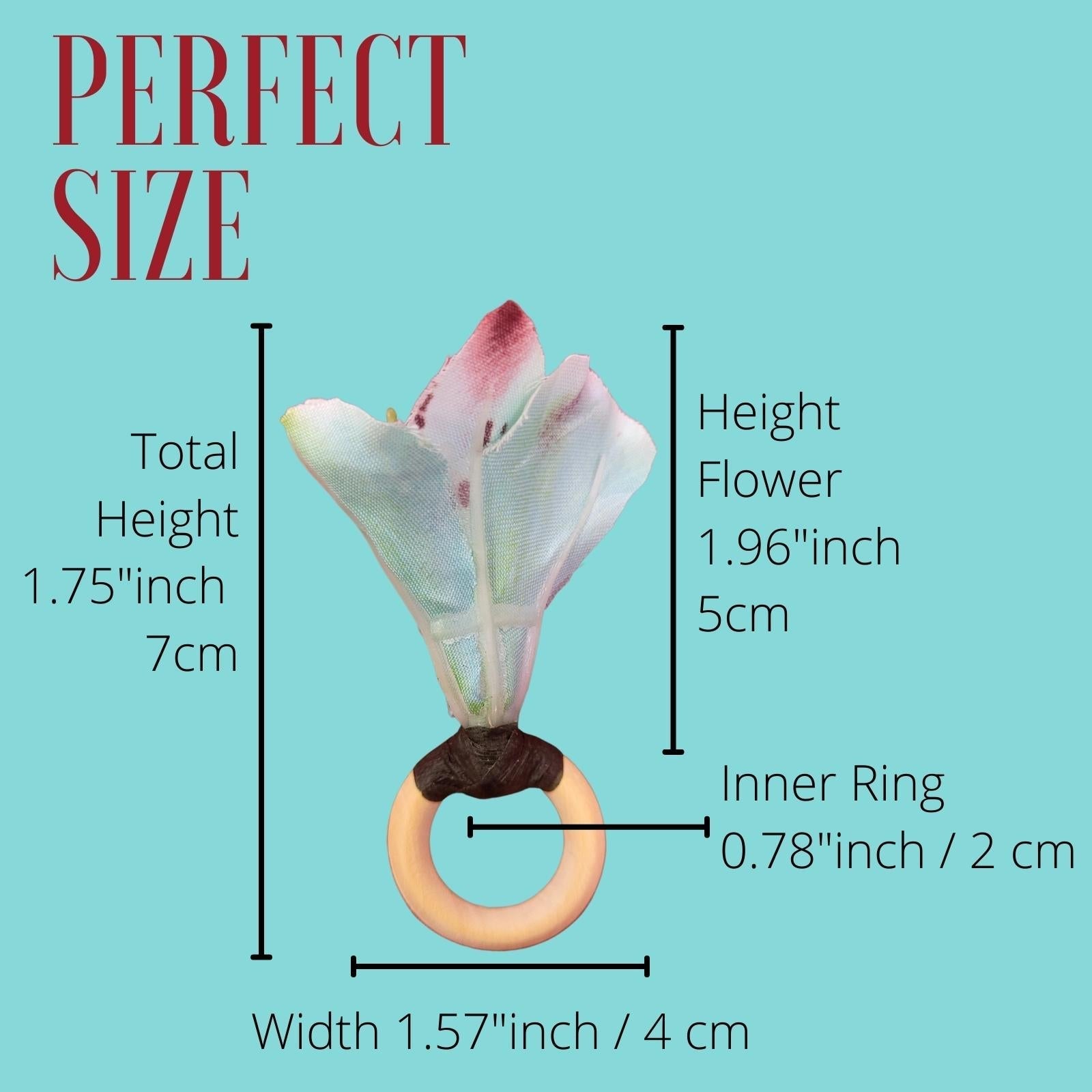 Maison Charlô | Wholesale Set of 20 Turquoise Small Astromelia Napkin Rings for event, restaurant, market